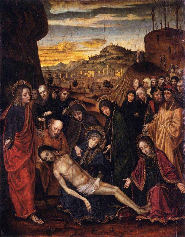 BORGOGNONE, Ambrogio Lamentation of Christ oil painting picture